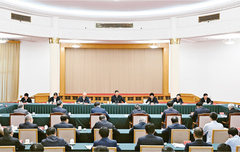 　2024年5月23日下午，中共中央總書(shū)記、國(guó)家主席、中央軍委主席習(xí)近平在山東省濟(jì)南市主持召開(kāi)企業(yè)和專家座談會(huì)并發(fā)表重要講話。 新華社記者 謝環(huán)馳/攝